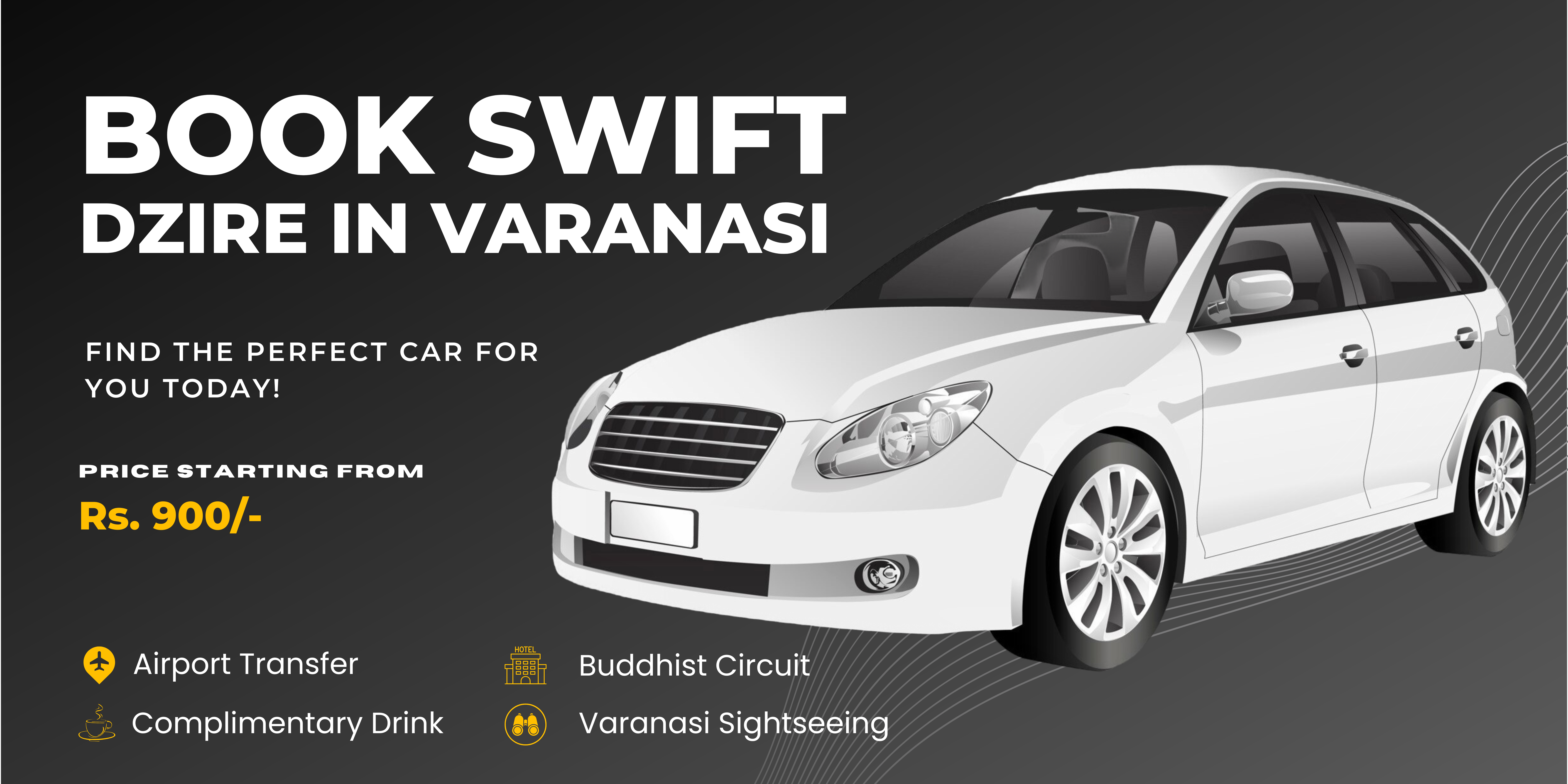 Hire Swift Dzire on rent in Varanasi