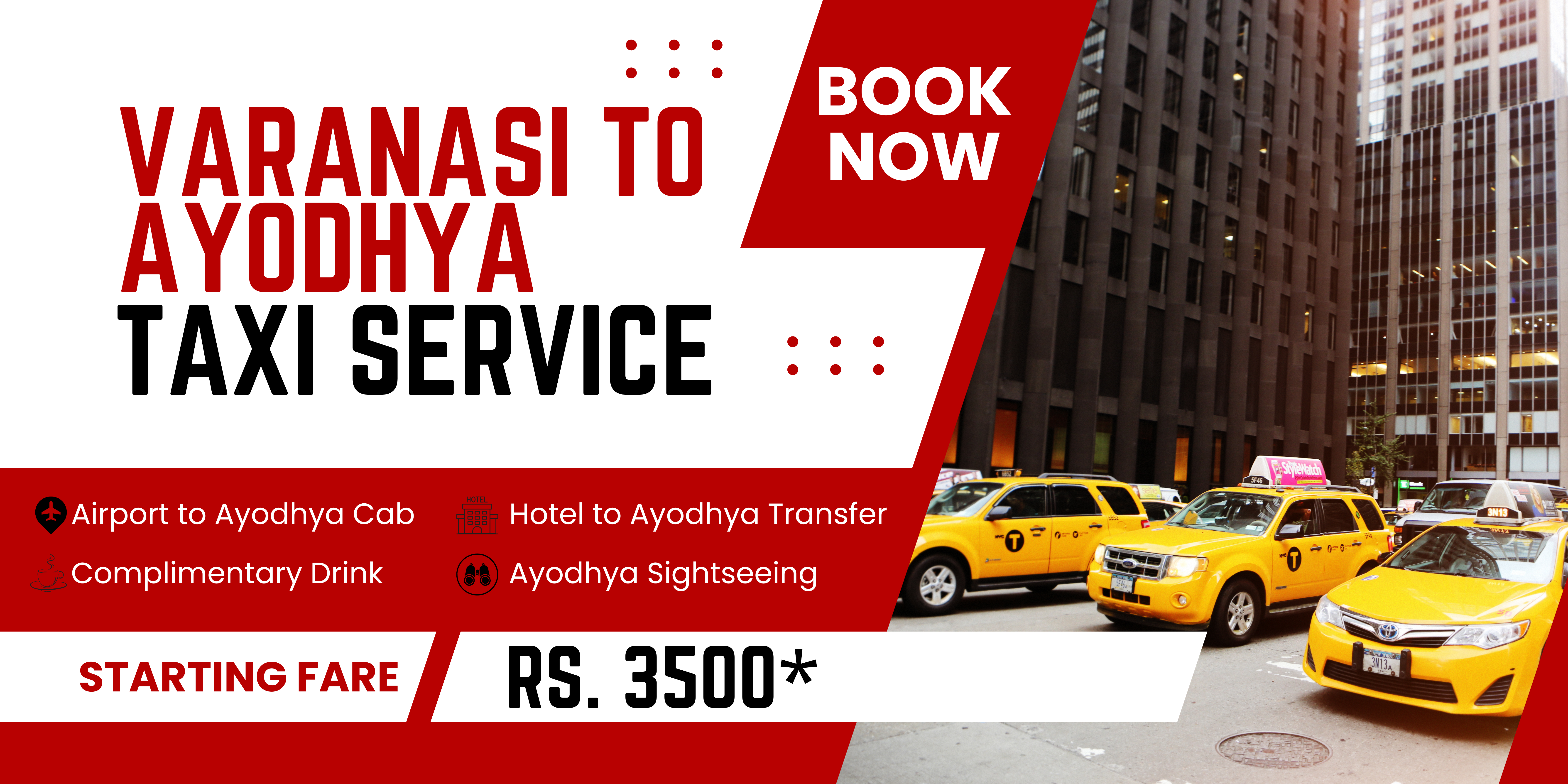 Book Varanasi to Ayodhya Taxi Service