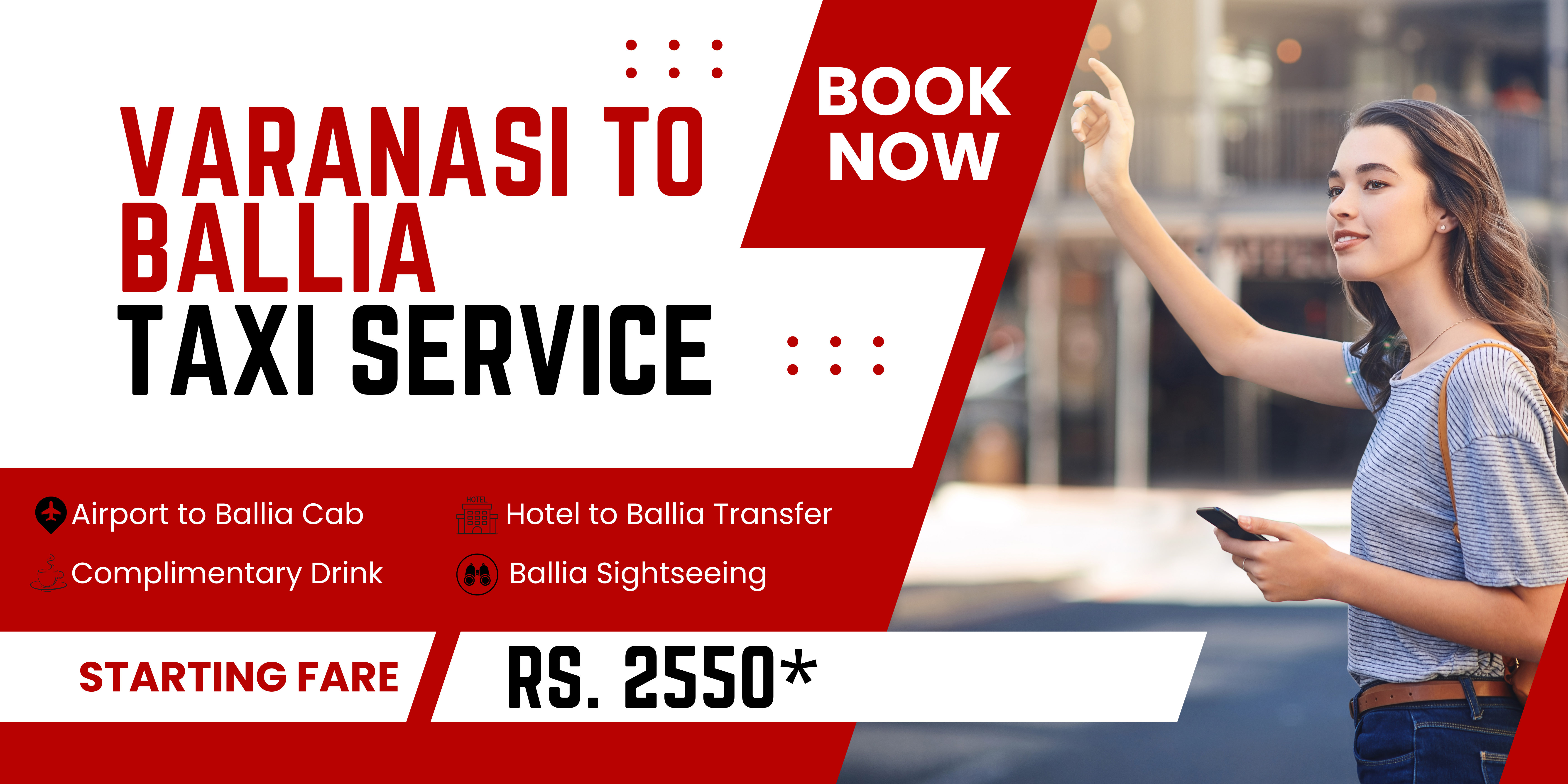 Book Taxi from Varanasi to Ballia for one-way and round-trip